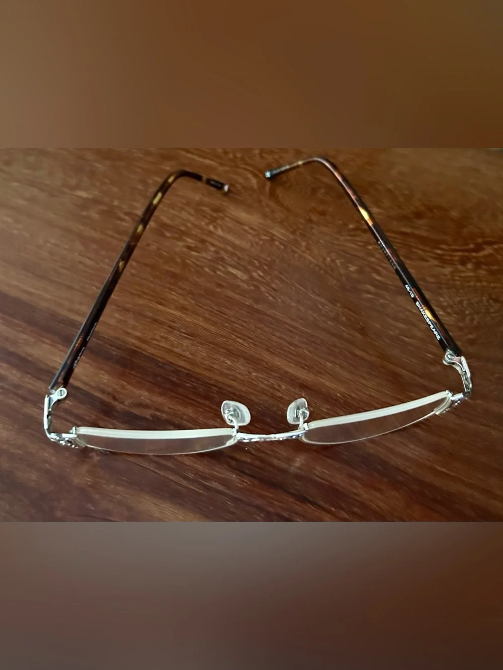 Brighton Silver Rimless Women's Reading Glasses with Filigree Temples